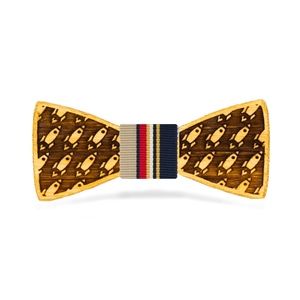 To the Moon: Boy's Bamboo Bow Tie
